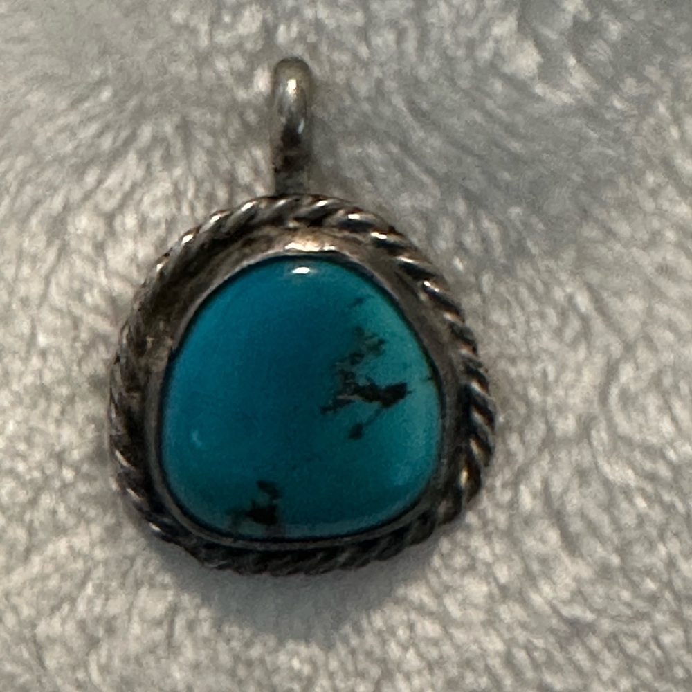Vintage turquoise pendant - Picture 2 of 4